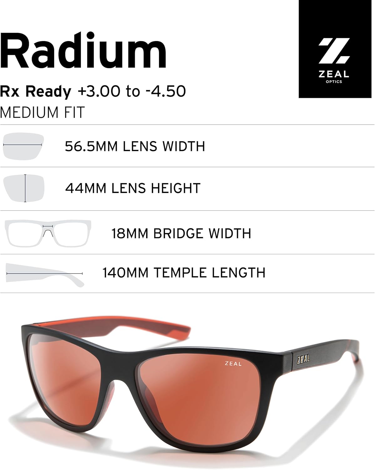 Zeal Optics Radium | Plant-Based Polarized Sunglasses for Men & Women