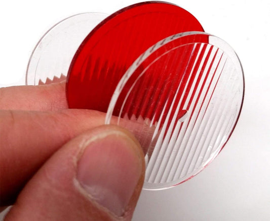 Bright Eyes 3-Pack (2 Clear, 1 Red) Diffuser Lens - for Use with Bright Eyes 1200 Lumen Rechargeable Bike Lights. Can Also Be Used for Other Similar Bike Lights