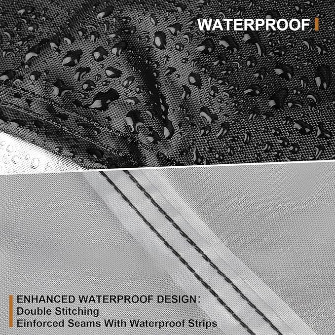 55-Inch Waterproof Kids Trampoline Cover with 600D Thick Fabric - Black, Variation of THIS listing