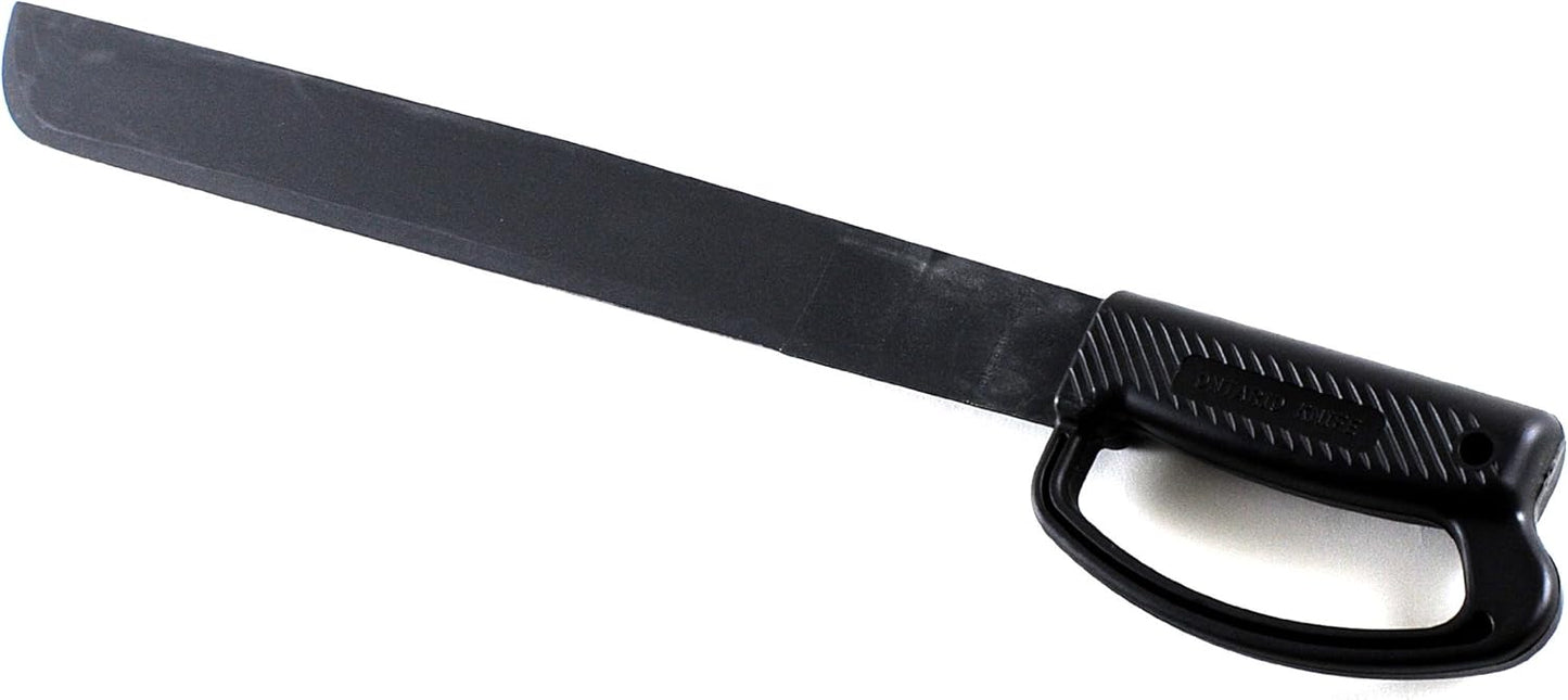 Ontario Knife Company 8519 Heavy Duty Knife with "D" Black Handle - Retail Package, 22"