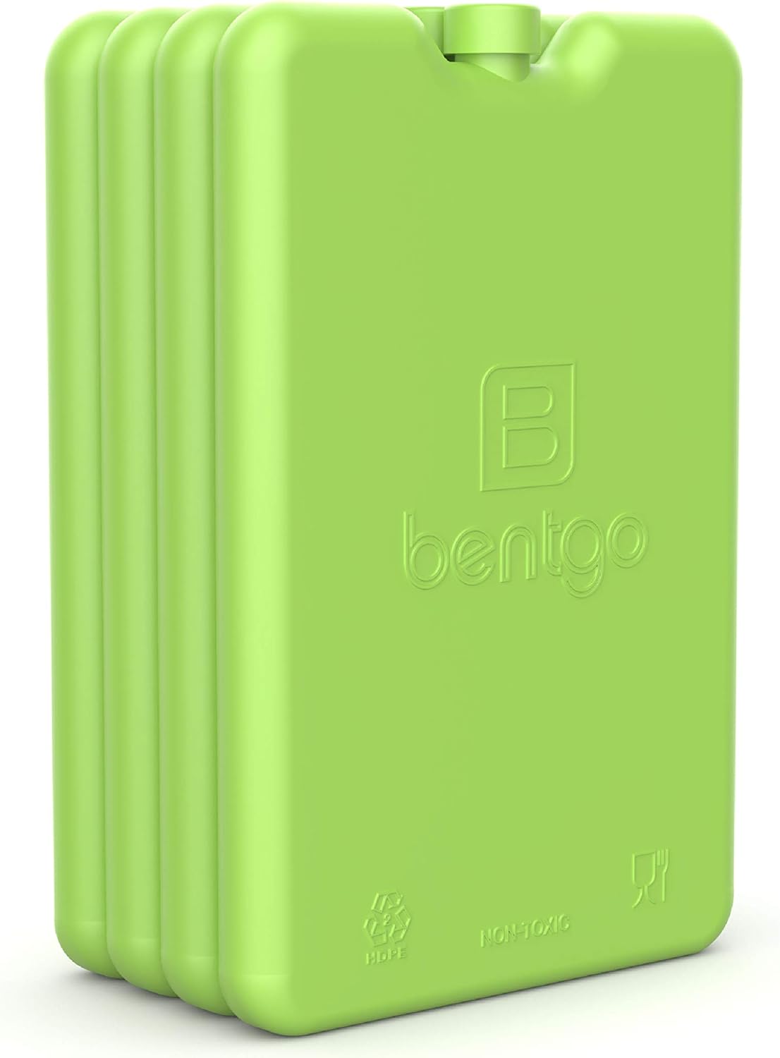 Bentgo Ice Lunch Chillers - Ultra-Thin Ice Packs Perfect for Everyday Use in Lunch Bags, Lunch Boxes and Coolers - 4 Pack (Blue)