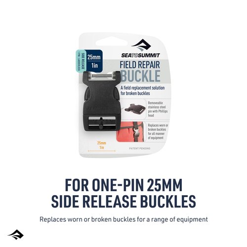 Sea to Summit Field Repair Buckle - Side Release, 1 Pin, 3-pack, 25mm / 1in