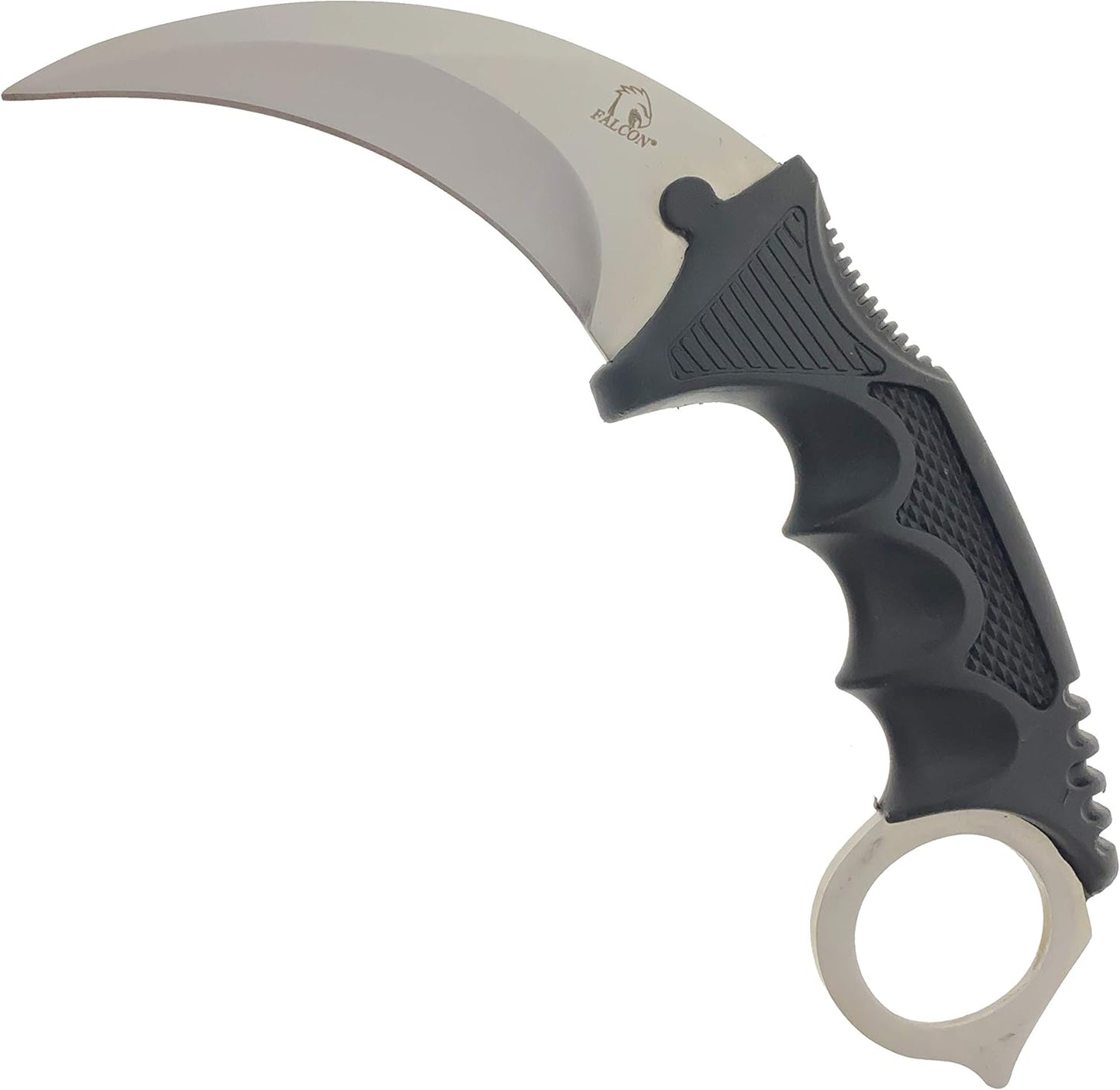 Falcon 7.5" CSGO Tactical Fixed Blade With ABS Sheath and Cord. For Collection, Gift, and Outdoors Camping Cut Ropes, Branches (Red Spider Web)