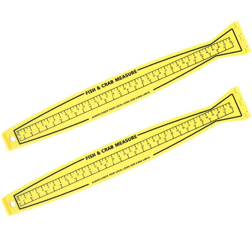 VioraWhite 2 Pcs Fish Measuring Board - 32in/80cm Folding Fishing Ruler Fishing Measurement Ruler Crab Measuring Tool Lightweight Bump Board Measuring Ruler for Boat Kayak