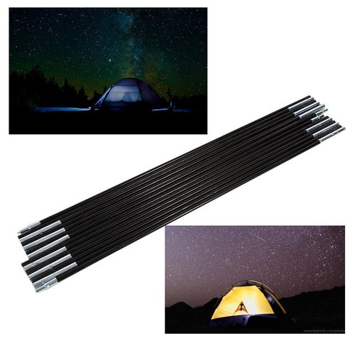 Replacement Tent Poles Fiberglass 2 Sets 7 Sections Outdoor Camping Double Tent Pole Support Frames Kit Tent Replacement Poles Replacement Tent Poles Fiberglass Tent Poles Replacement