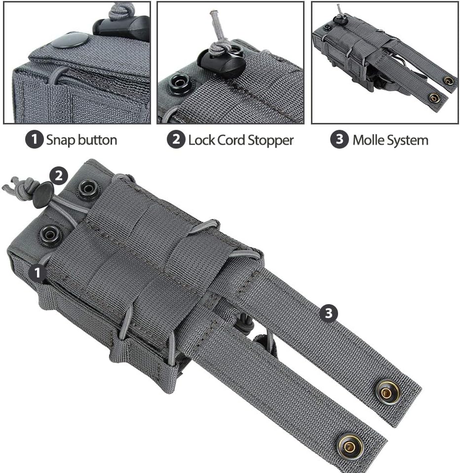 EXCELLENT ELITE SPANKER Tactical Molle Single/Double Open-Top Mag Pouch for M4 M14 M16 AR15 G36 Magazine