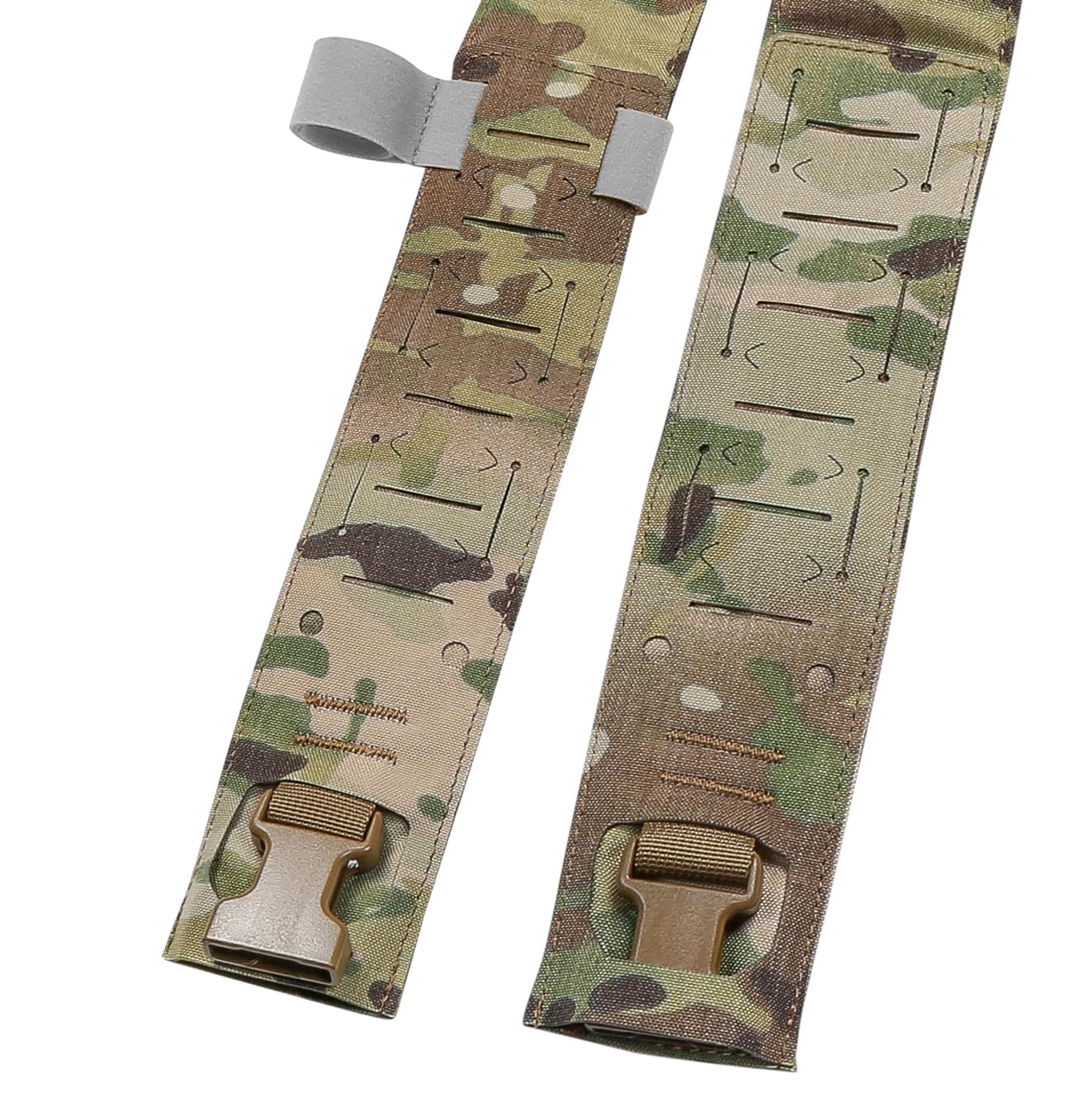 ACETAC Multi-Mission Laser-Cut Shoulder Strap Waist Strap H-Harness for Chest Rig Compatible w/Spiritus Systems Micro MK4/MK5 Haley Strategic D3CR Placard (Multicam)