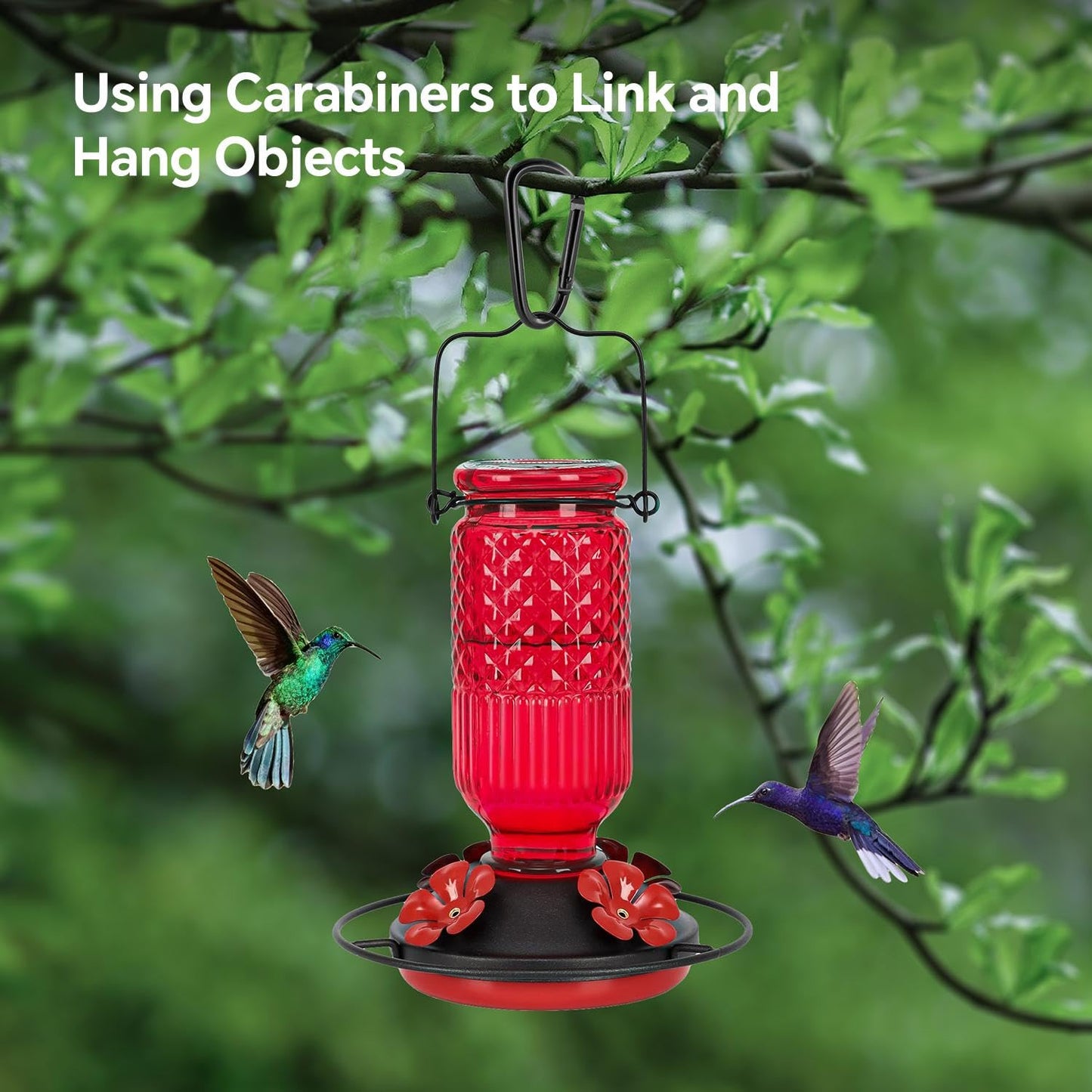 All Black Carabiner Clip Assorted Sizes, Includes 2 Inch Carbineers, Small 2.3" D Ring Clip, Large 3 Inch Carabiner Heavy Duty, Aluminum Caribiner Keychain Hook for Backpack Camping(Black-Comb 12pcs)