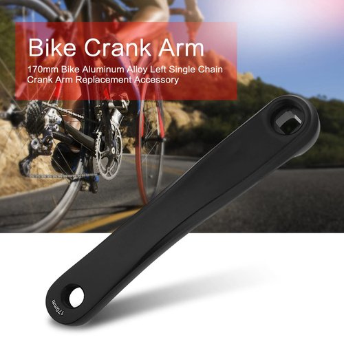 Haofy Crank Arm, Sturdy 170Mm Aluminum Alloy Left Single Chain Crank Arm Replacement Accessory (#1)