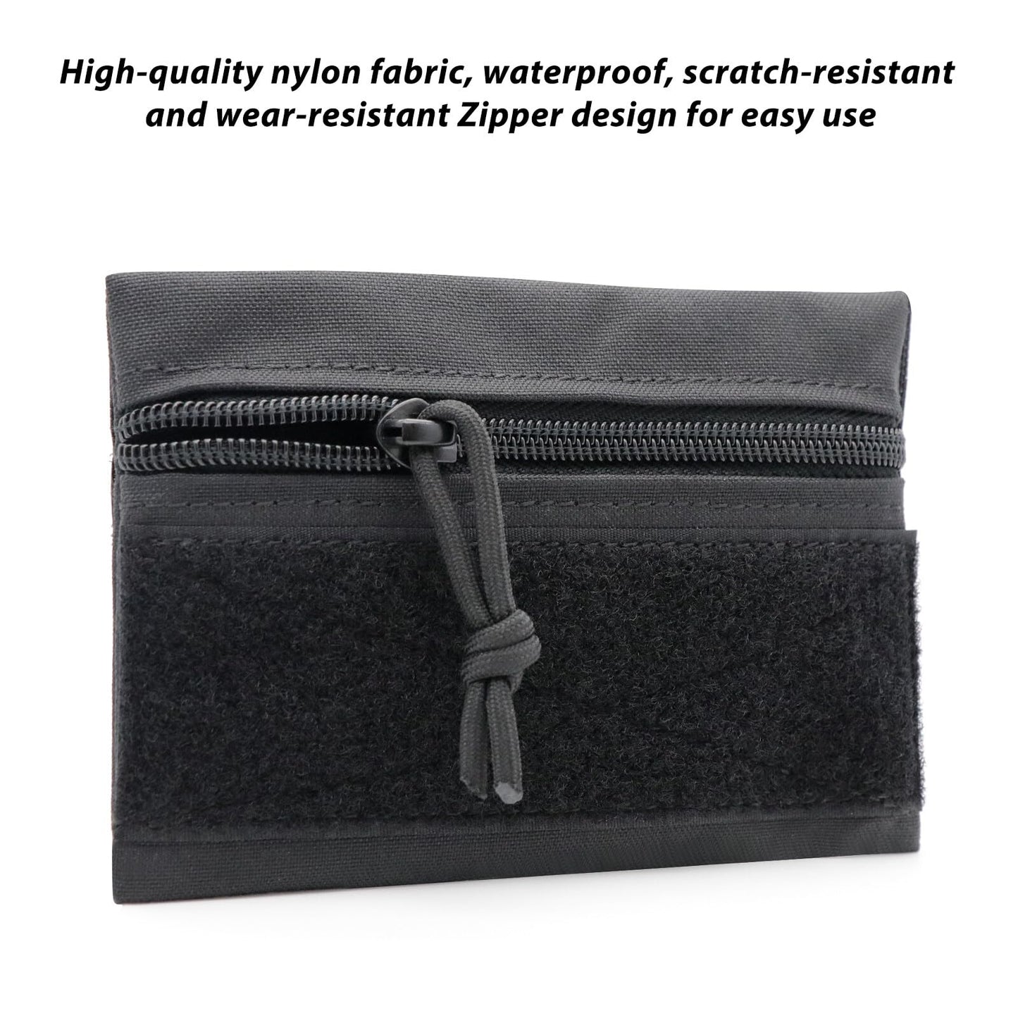 Qavctw Tactical Admin Pouch Bag with Hook and Loop Tool Storage Bag Snack Pouch Candy Bag Hanging Pouches Backpack Accessory Pouch