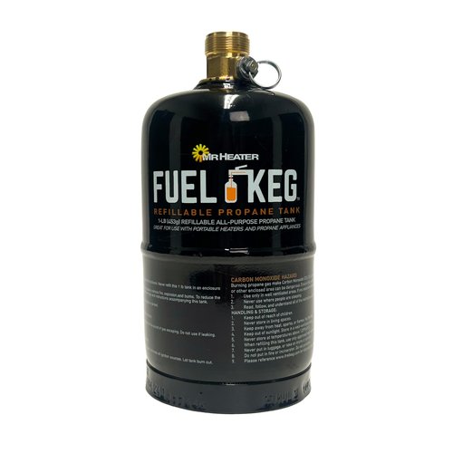 Mr. Heater Fuel Keg. - 1 lb. / 16 oz. Empty Refillable Propane Tank – DOT Certified