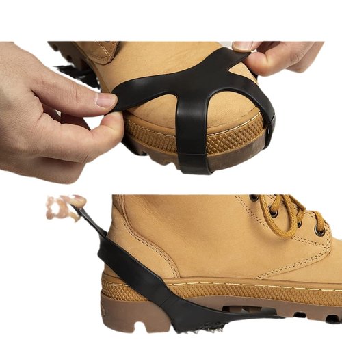 Nonazippy ice Cleats for Shoes and Boots crampons - ice Spikes for Boots Traction Cleats for Ice, Snow, and Outdoor Activities - Durable and Easy to Use (1, XL)