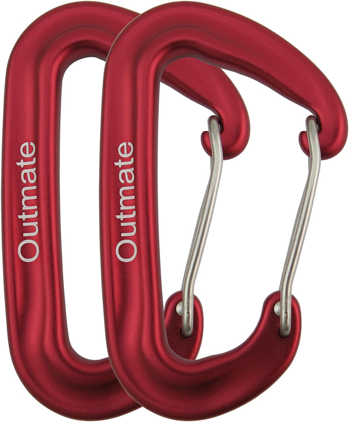12kN 3.2"x2" Heavy-Duty Carabiner Clips - Durable, Lightweight Aluminum Alloy Carabiners for Hiking, Camping, Keychains, Dog Leashes, Hammocks & More