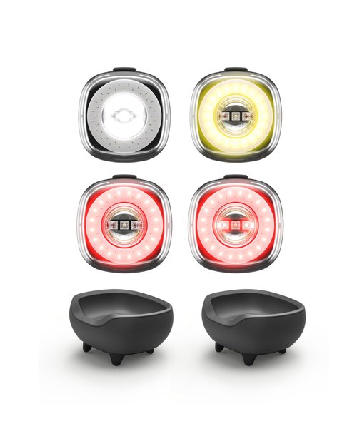 Lumos Firefly Bike Light -4 Pack & Charging Cradle -2 Pack