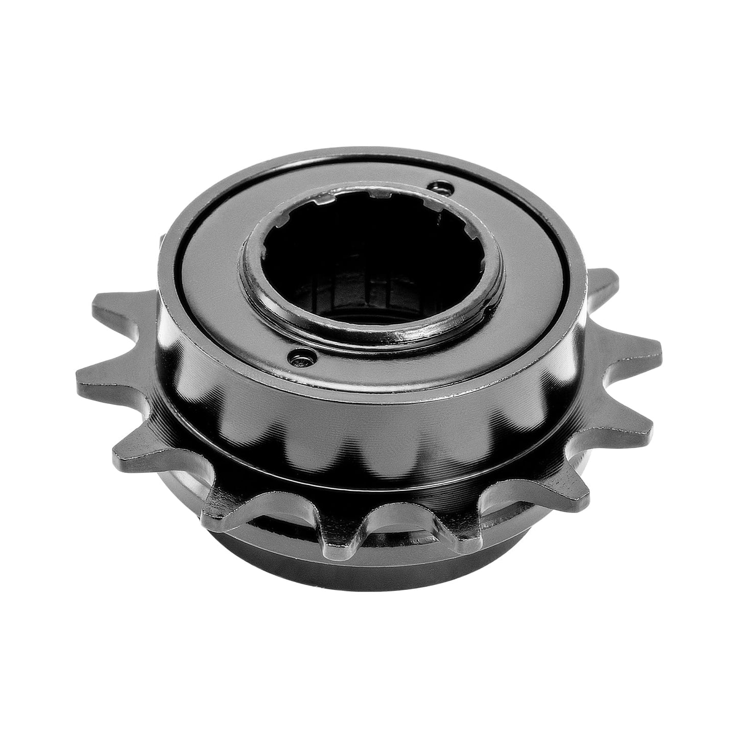 Hycline Single Speed Bike Freewheel: 14T Compatible with 1/2''×1/8'' Bicycle Freewheel - Threaded Type Freehub Replacement Parts (Black)