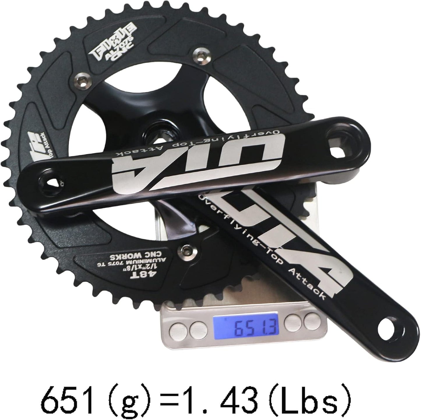 48T Single Speed Road Bike Track Fixie Crankset 170mm 130BCD 5 Armcrank
