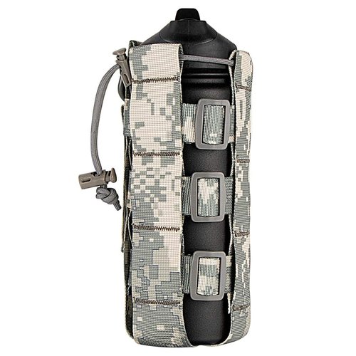 MAYMII Molle Water Bottle Pouch Bottle Carrier Bag Minimalist Adjustable Straps Kettle Pouch Belt Tactical Water Bottle Holder for 17-50 Oz Water Bottle (ACU)