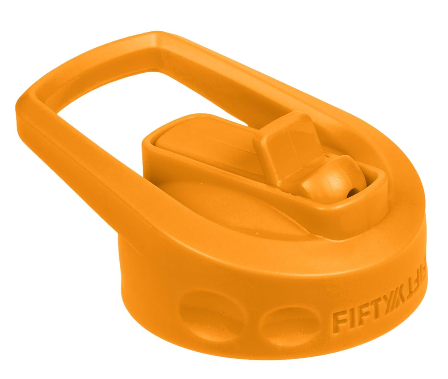 FIFTY/FIFTY A68002BK0 Wide Mouth Cap Lid Water Bottle with Straw, Plastic, Black