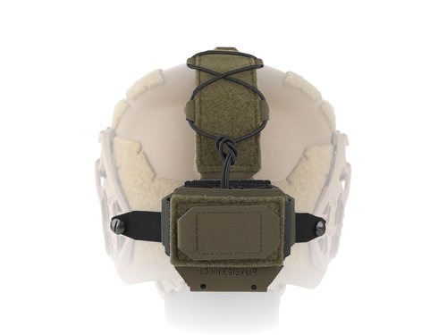 Tactical Helmet Battery Pouch Counterweight Pouch 500D Nylon Helmet Battery Bag for Airsoft Hunting Outdoor Sports (RG)