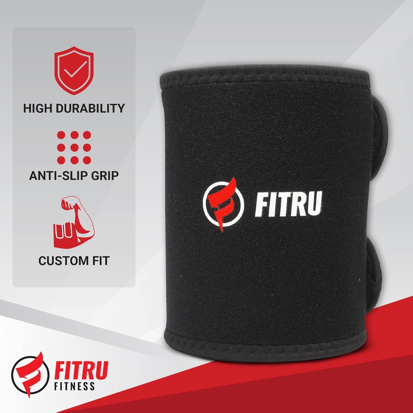 Fitru Premium Arm Trimmers for Men & Women | Sauna Arm Wraps for Flabby Arms Increasing Heat & Sweat During Exercise