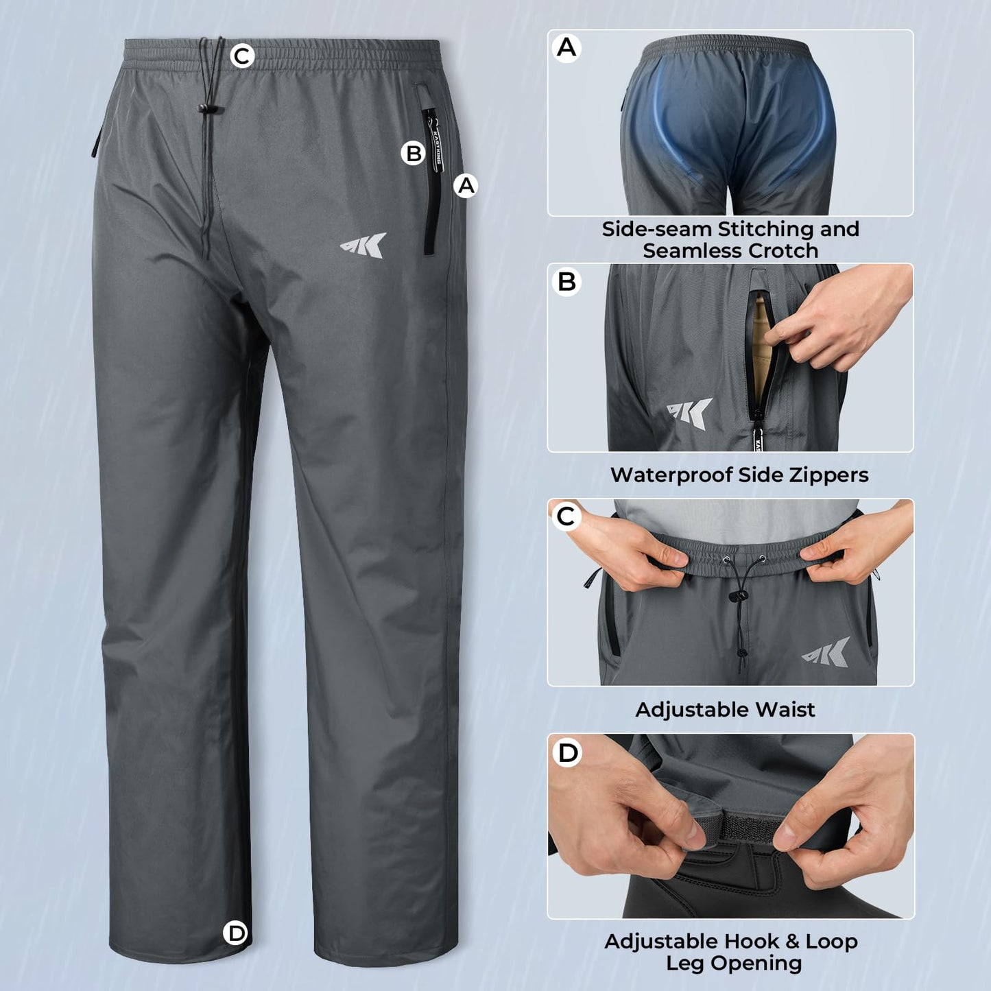 KastKing HydroSense Essential Waterproof Rain Suit for Men and Women, Lightweight, Durable Outdoor Gear for Fishing, Hiking