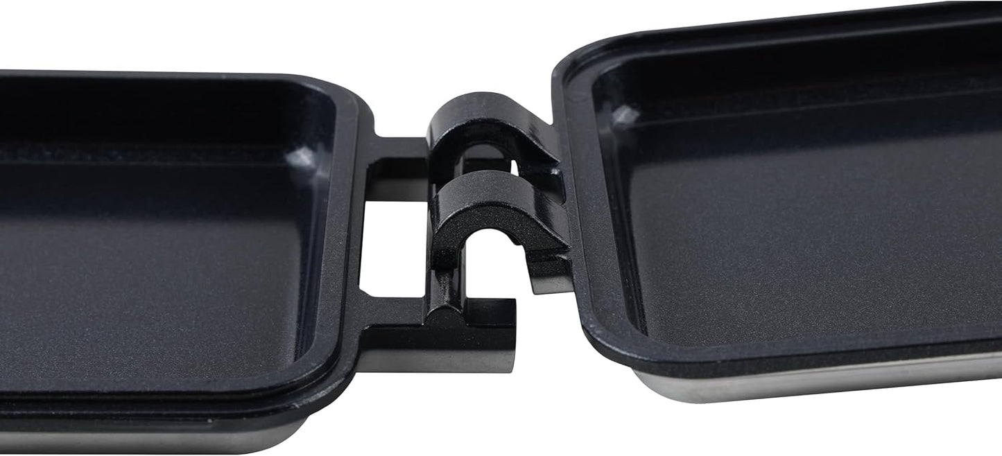 Coghlan's Aluminum Camp Cooker, Lightweight & Durable Non-Stick Ceramic Interior, for Sandwiches, Pies, & Desserts, Great for Camping, BBQs, Campfires, Campfire Cooking