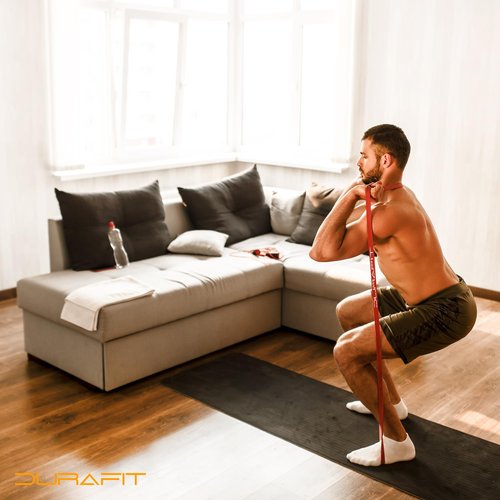 Durafit Resistance Bands - High Durability Heavy Duty Resistance Bands for Pull up Assistance, Exercise, Weightlifting, Stretching, Working Out, and Strength Training with Included Carry Bag
