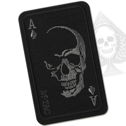 M-Tac Embroidered Patch Face of War - Morale Badge for Tactical Military Army Gear with Hook Fastener (Black)