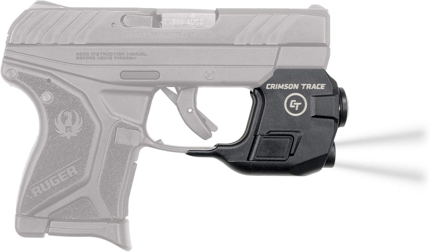 Crimson Trace Lightguard Weapon Light with Ambidextrous Controls, 2 Modes and Heavy Duty Construction for Tactical Carry, CCW and Competition