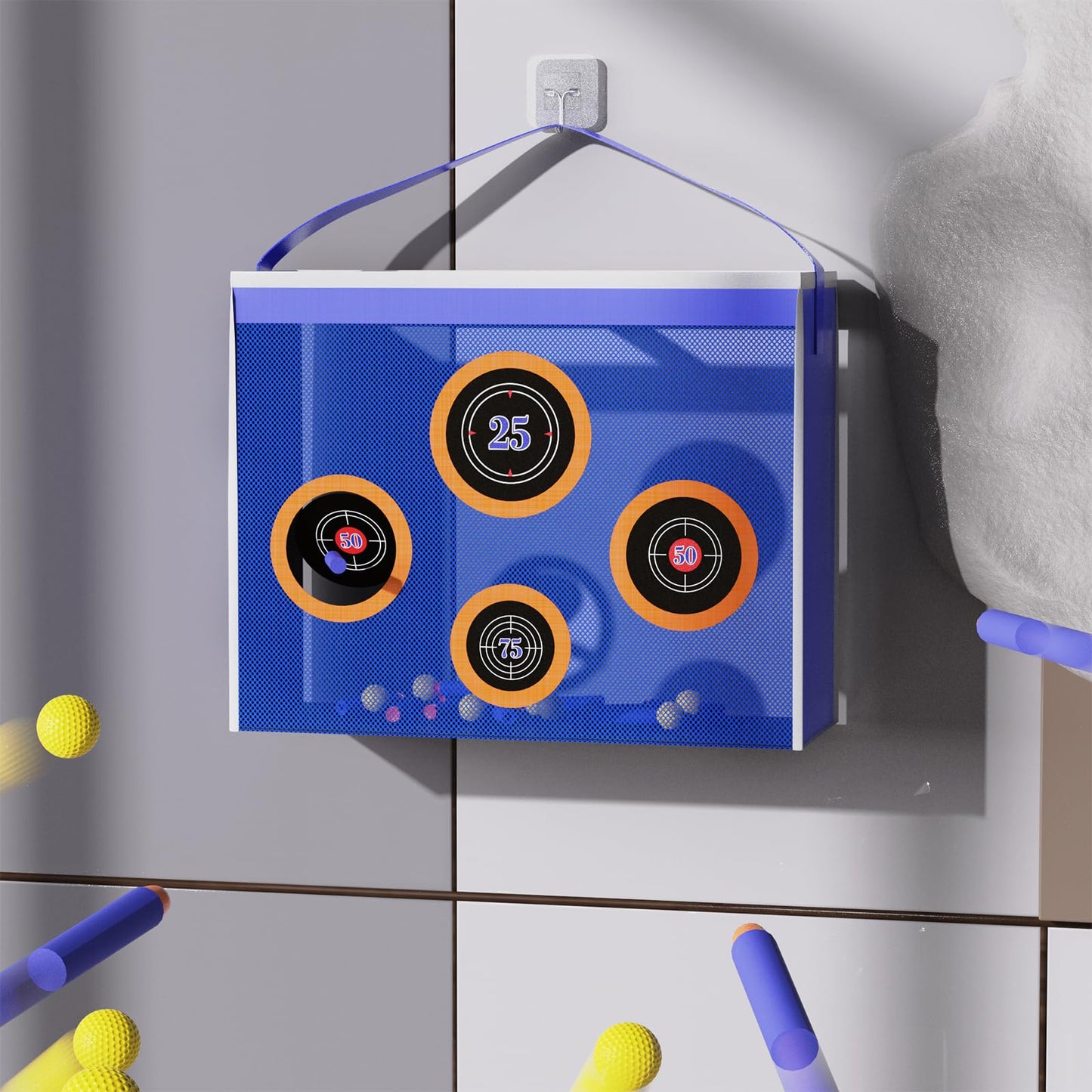 Foam Blasters Portable Practice Target Bag Storage Carry Target Pouch for Nerf Guns N-Strike Elite/Mega/Rival Series