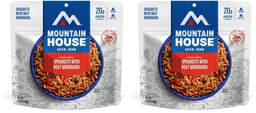 Mountain House Classic Spaghetti with Meat Sauce | Freeze Dried Backpacking & Camping Food |2 Servings (Pack of 2)