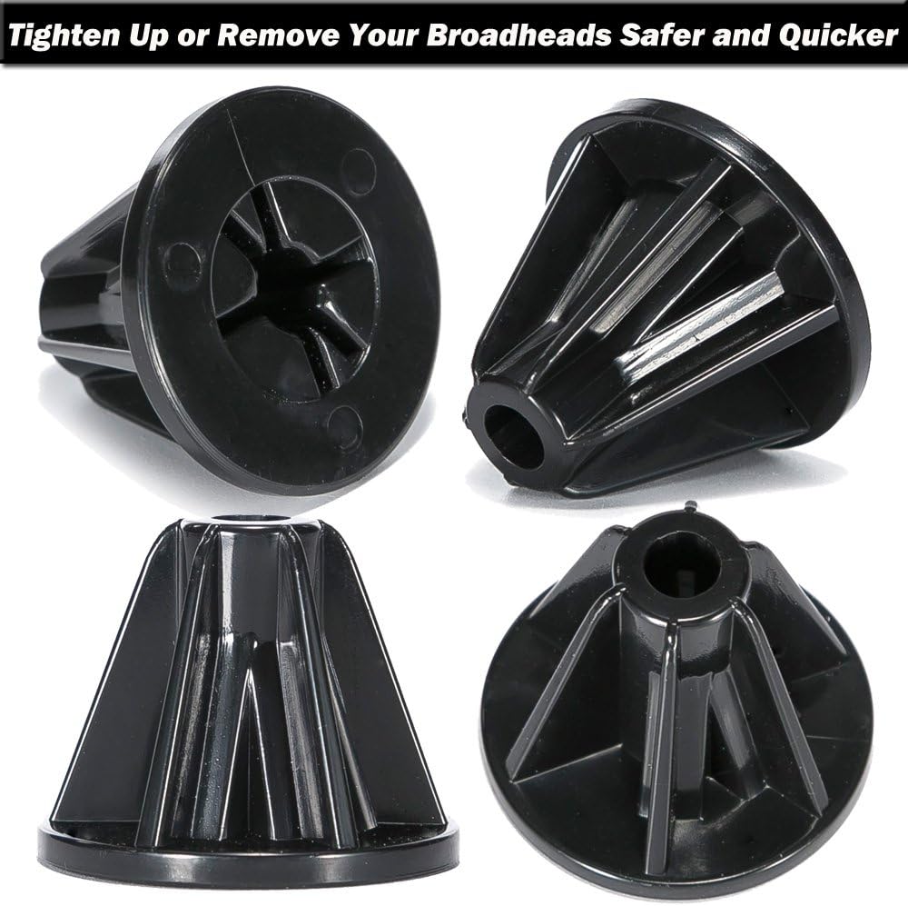 4Pcs Set Archery Broadhead Wrench, Fix Blade and Protect Fingers (2 of Each Kind)