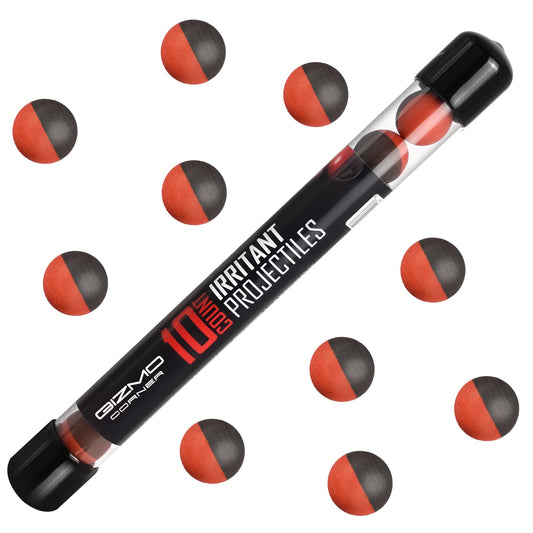 68 Caliber Self Defense Balls, Powerful Irritant Formula, 68 Caliber Pepper Balls for Non Lethal Protection, OC Spray Balls for Maximum Strength, 10 Count (Count of 10)