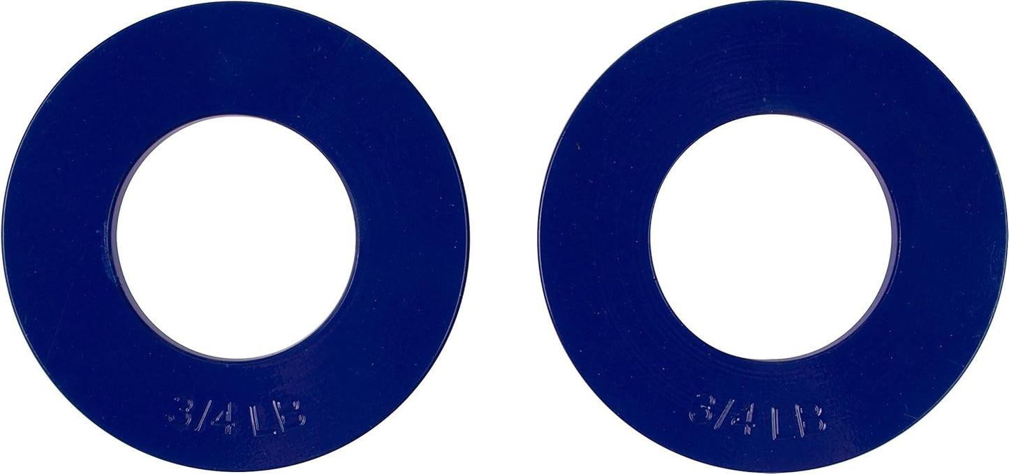 Fractional Weight Plates - 2 Each of 1/4, 1/2, 3/4, 1 lb. Total Set of 8 by Trademark Innovations