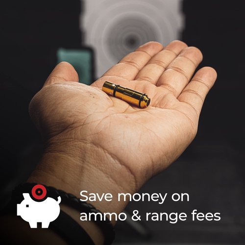 Strikeman 9mm Dry Fire Laser Training Cartridge - Great for Target Shooting Practice with Pistols, Made for The Strikeman Firearm Training System - Red Laser Cartridge Only