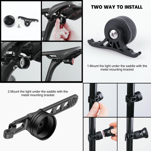 X-TIGER Bike Tail Light Smart,Brake Sensing Bicycle Rear Lights for Night Ride,Auto On/Off, Waterproof, USB Rechargeable, Ultra Bright LED Warning Back Cycling Safety Taillight Accessories