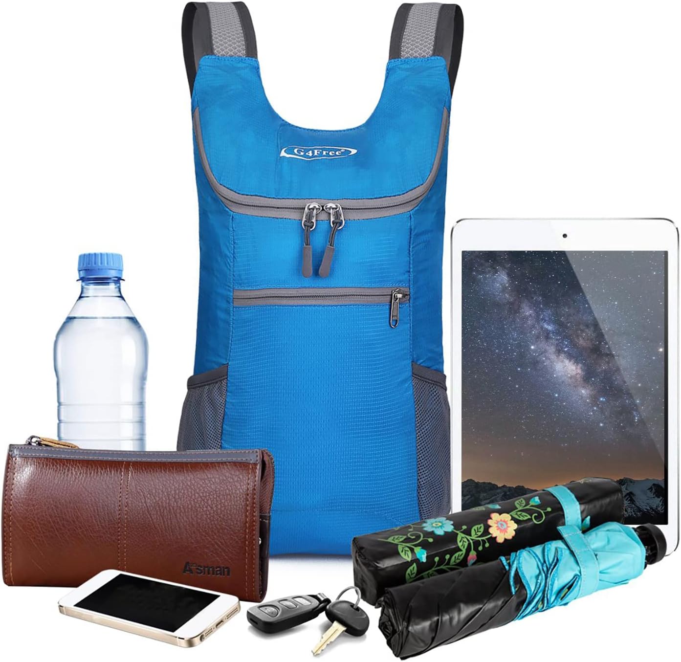 G4Free Lightweight Packable Hiking Backpack for Men Women Small Hiking Daypacks Foldable Shoulder Pack Casual Outdoor Bag 11L