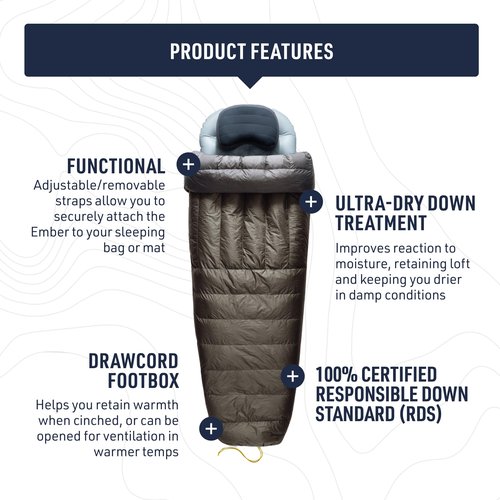 Sea to Summit Ember Ultralight Down Backpacking Quilt, 30-Degree, Long