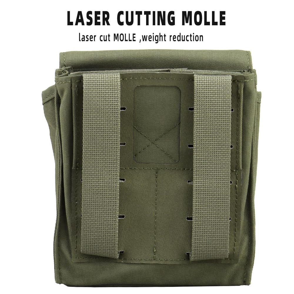 Tactical MOLLE 9MM/5.56 Mag Pouch,Multifunctional Groceries Pouch Military Utility Waist Bag Mobile Phone Fanny Pack for Vest Belt