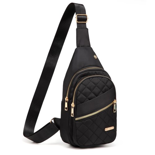 Xsecnua Crossbody Sling Bag Small Sling Backpack, Cross Body Bag Chest Bag for Women Men Travel Hiking Daypack