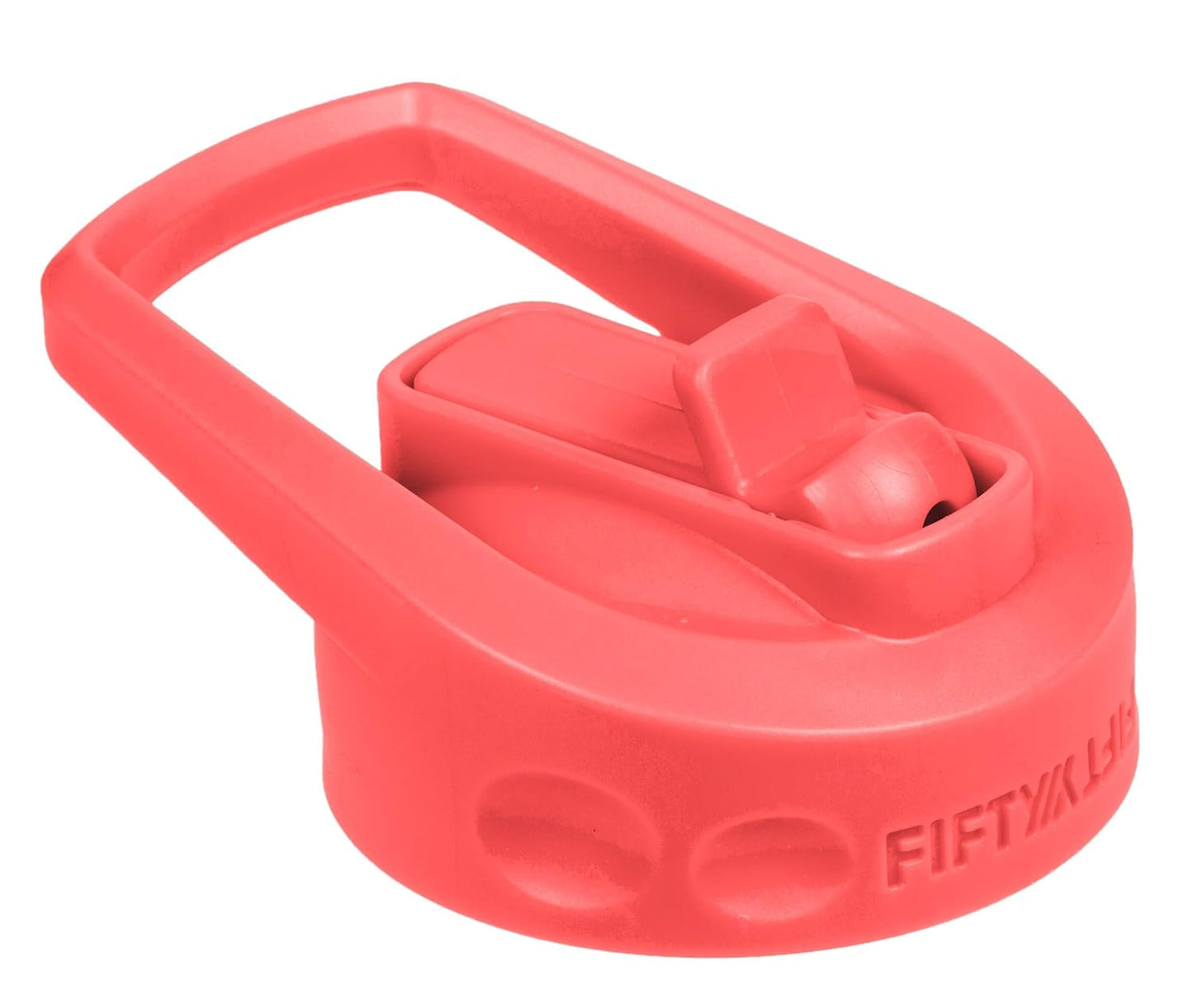 FIFTY/FIFTY A68002BK0 Wide Mouth Cap Lid Water Bottle with Straw, Plastic, Black