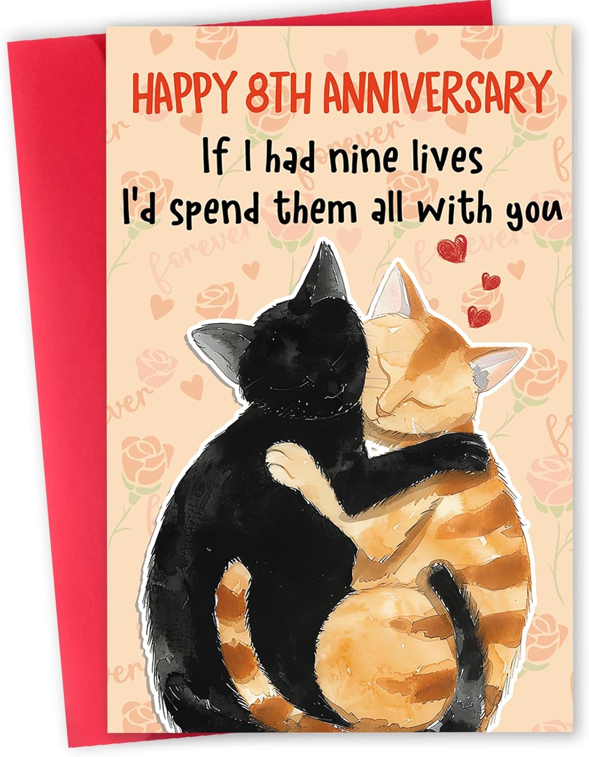 Funny 3rd Anniversary Card for Men Women, Romantic 3 Year Anniversary Card Gifts for Him Her, Cute 3rd Weeding Card for Husband Wife Boyfriend Girlfriend