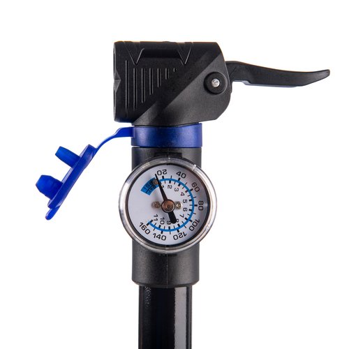 CRAFTERS Mini Pump – Portable and Light Design | High-Pressure 160 PSI Pumping | Presta & Schrader Valve Compatibility | Easily Readable Gauge | Bike Frame Clips Included