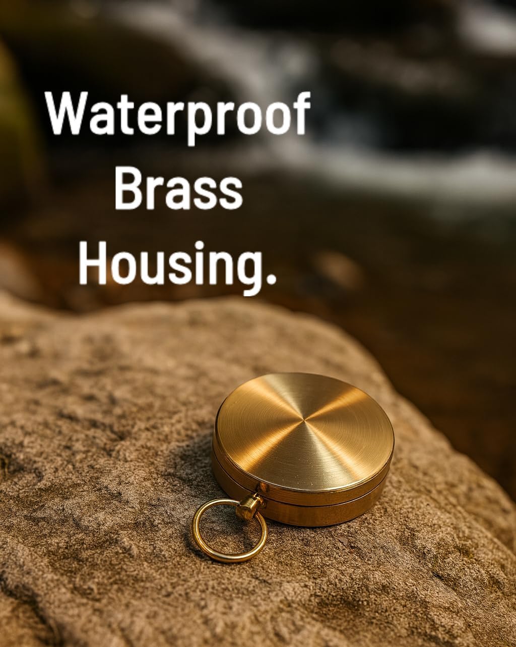 Glow in The Dark Brass Pocket Compass – Waterproof Navigation Tool for Camping, Hiking, Backpacking, Orienteering, Hunting, Survival Gear, Outdoor Safety & Adventure Gift