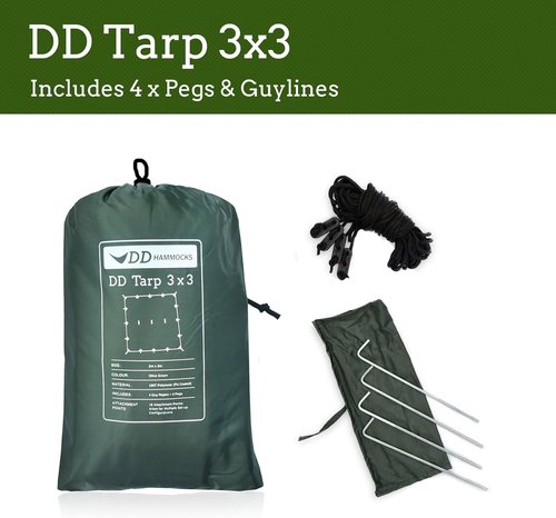 DD Hammocks - DD Tarp 3x3 - Olive Green: 10ft x 10ft