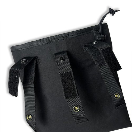 Tactical Bag for Foraging Airsoft Lightweight Molle Roll up Dump Pouch 500D Nylon Collection Pouch Mag Accessory Bag for Paintball Softair Hiking (BK)