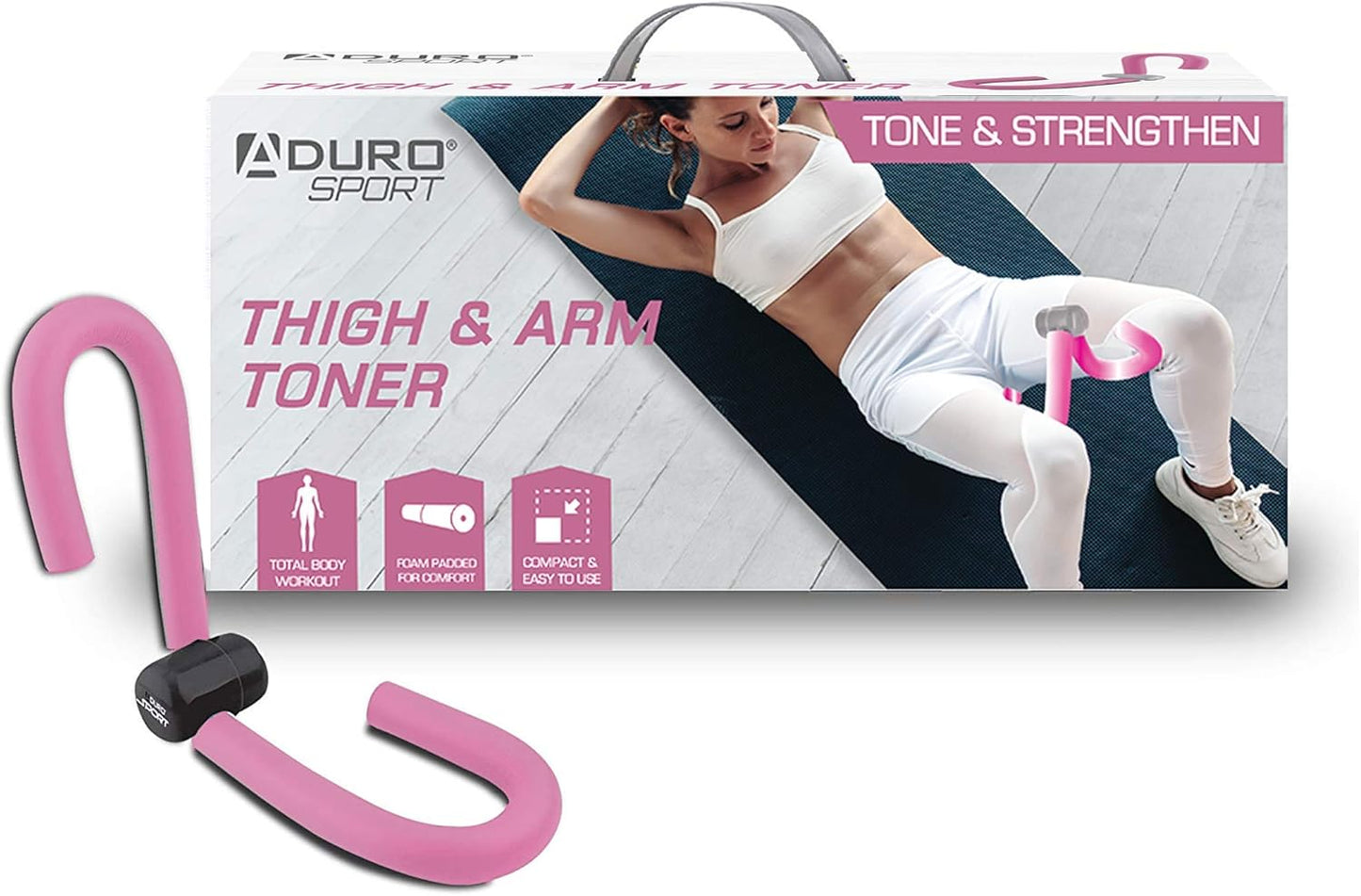 Aduro Sport Inner Thigh Exercise Equipment for Women, Full Size Thigh Toner Leg Exercise Trainer [Improved Version]