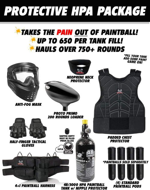Maddog Tippmann Cronus Basic Protective Paintball Gun Marker Starter Package