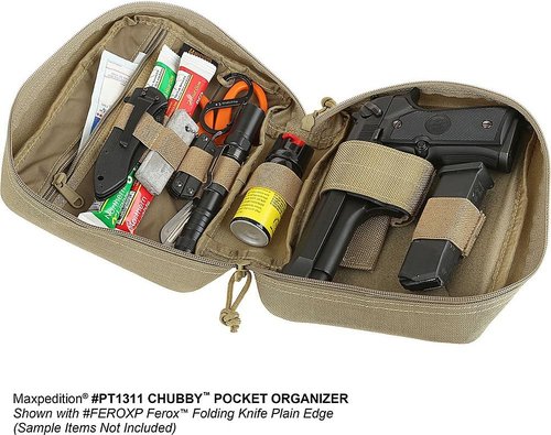 MAXPEDITION Chubby Pocket Organizer - Compact Multi-Purpose Tactical Gear Pouch