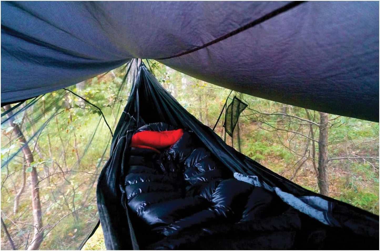 Hammock Bliss Sky Tent 2 - A Revolutionary 2 Person Hammock Tent – Waterproof and Bug Proof Hanging Tent Provides Spacious and Cozy Shelter for 2 Camping Hammocks – Embrace Hammock Camping Comfort